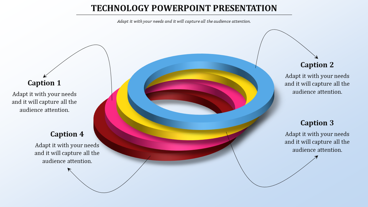 Technology PowerPoint Templates - 3D Rings